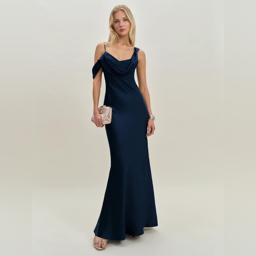 Reformation Ronda Silk Dress